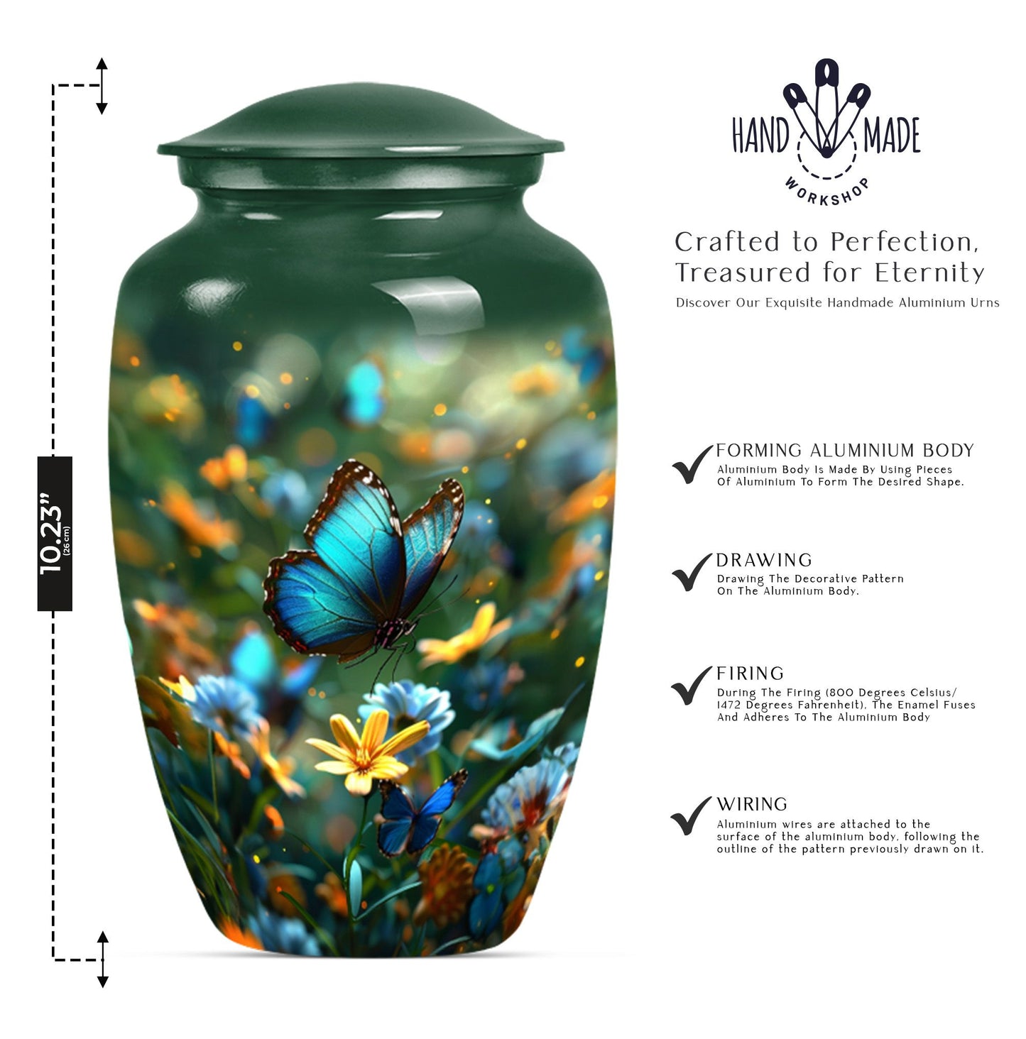  butterfly urn