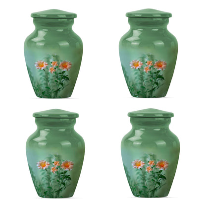 Flowers Theme 3 Inch Keepsake Pack of 4
