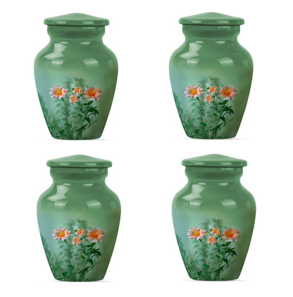 10 inch Classic Aluminium urn for male cremation ashes.