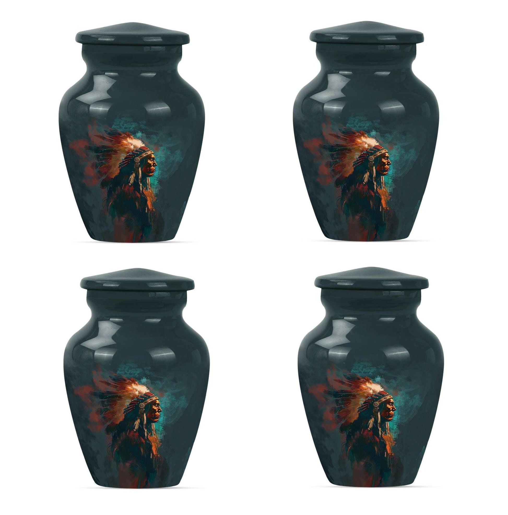 Tribe Man Theme 3 Inch Keepsake Pack of 4