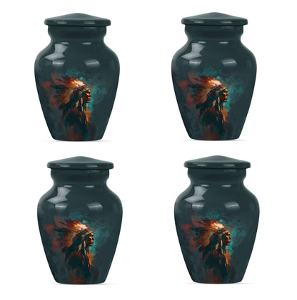 Tribe Man Theme 3 Inch Keepsake Pack of 4