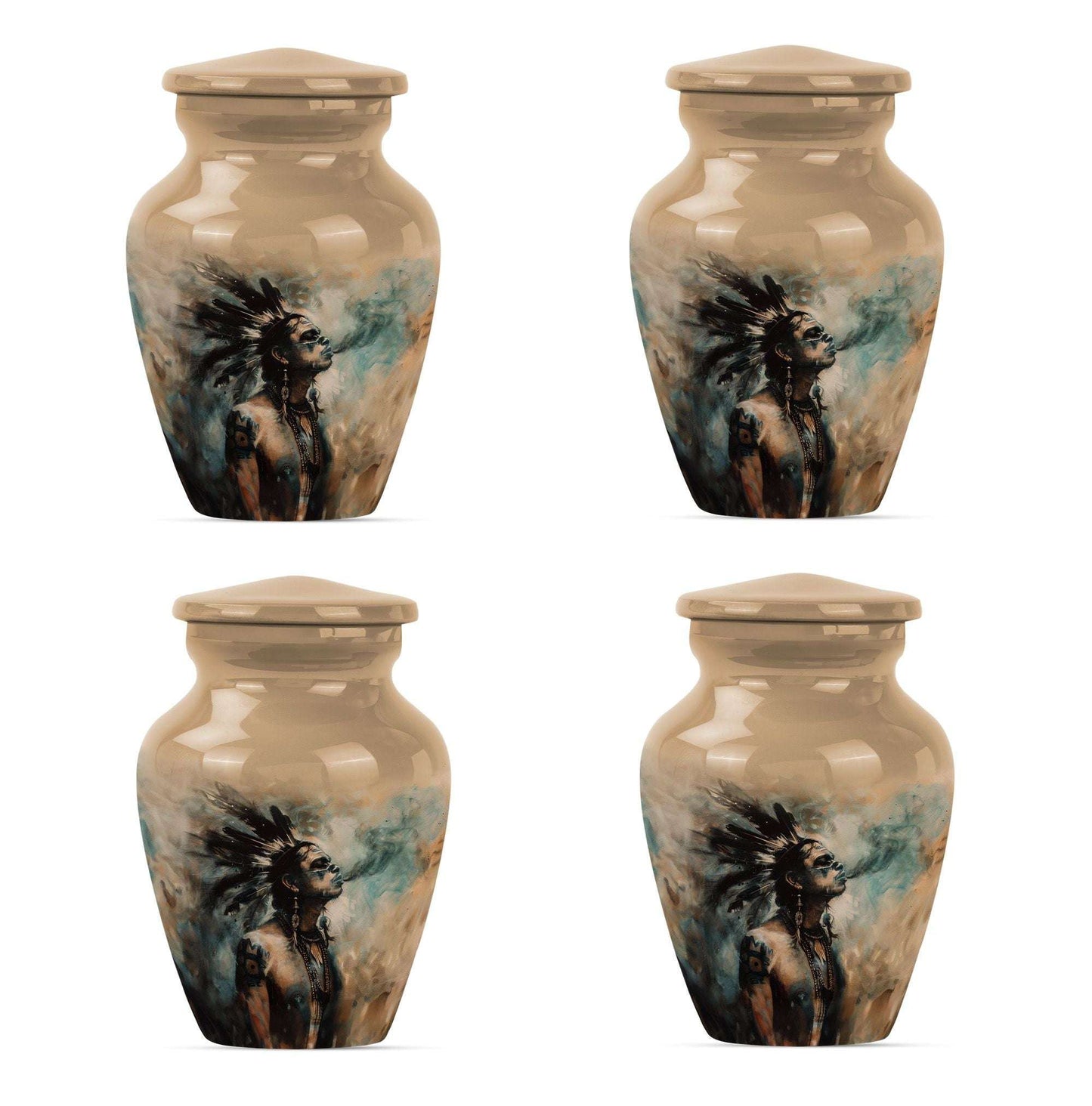 Tribe Man Theme 3 Inch Keepsake Pack of 4