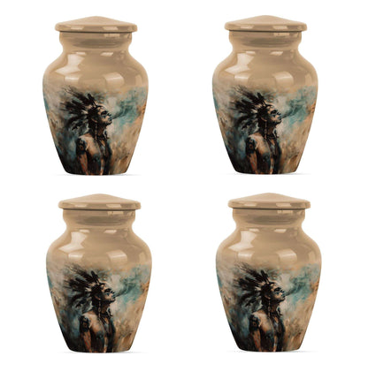 Tribe Man Theme 3 Inch Keepsake Pack of 4