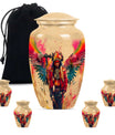 Tribe Man Theme Large Urn With 4 Keepsake Urn