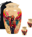 Tribe Man Theme Large Urn With 2 Keepsake Urn