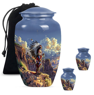 Large Urn with 2 Mini Urn