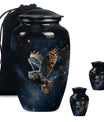 Owl Theme Large Urn With 2 Keepsake Urn