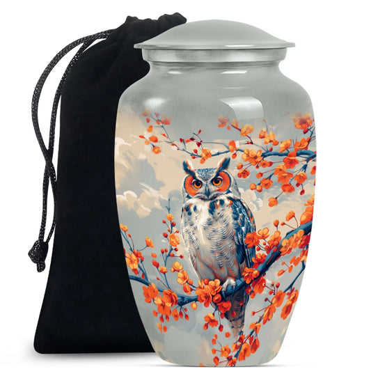 Owl Theme Large Urn 10 Inch