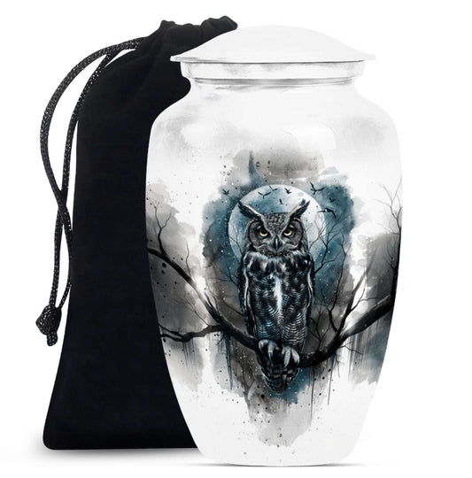 Owl Theme Large Urn 10 Inch