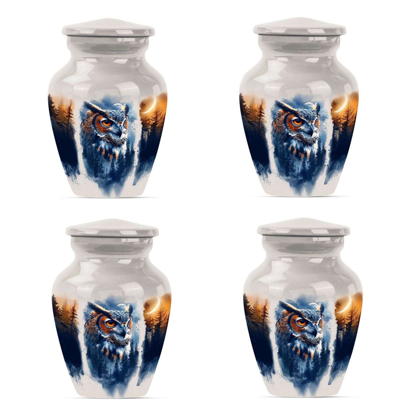 Owl Theme 3 Inch Keepsake Pack of 4