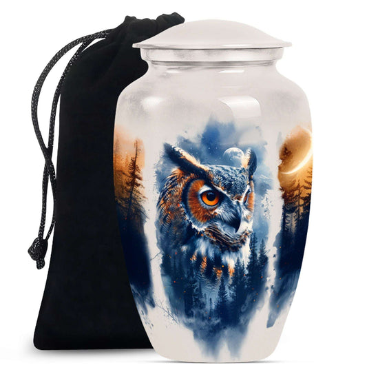 Owl Theme Large Urn 10 Inch