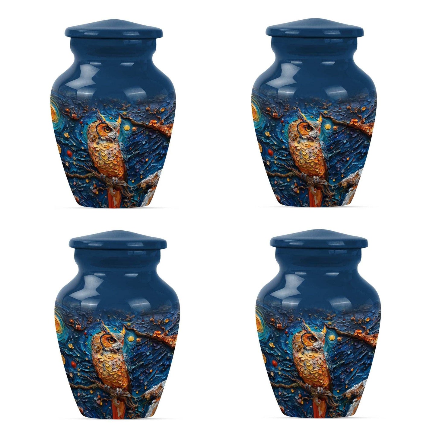 Owl Theme 3 Inch Keepsake Pack of 4