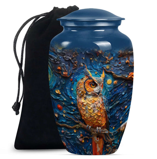 Owl Theme Large Urn 10 Inch