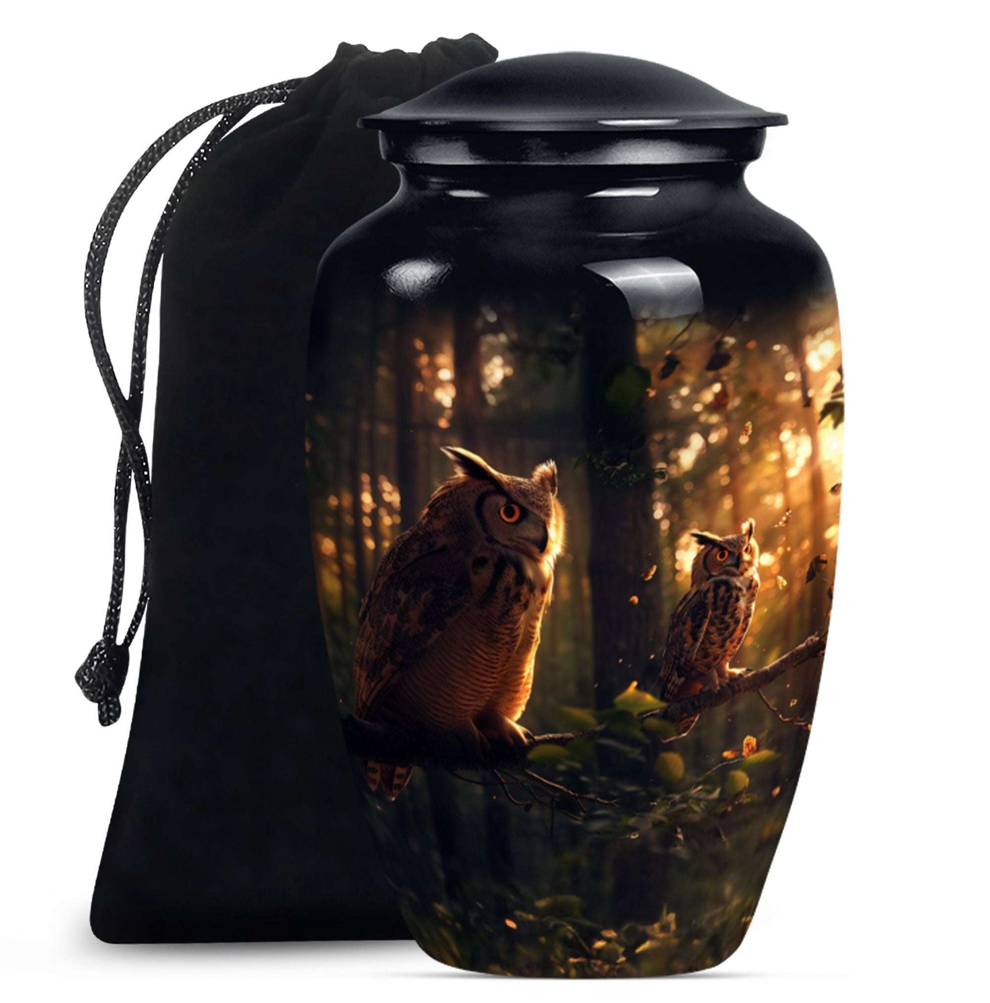 Owl Theme Large Urn 10 Inch