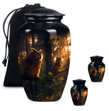 Large Urn With 2 Keepsake Urn