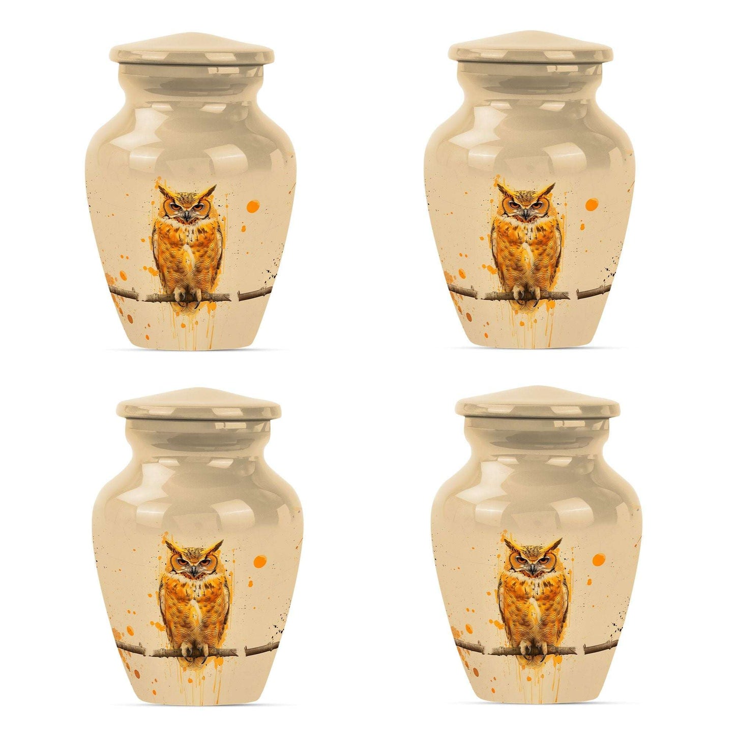 Owl Theme 3 Inch Keepsake Pack of 4