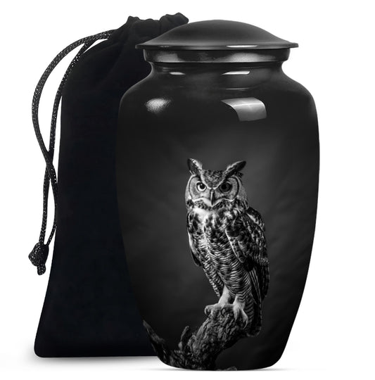 Owl Theme Large Urn 10 Inch