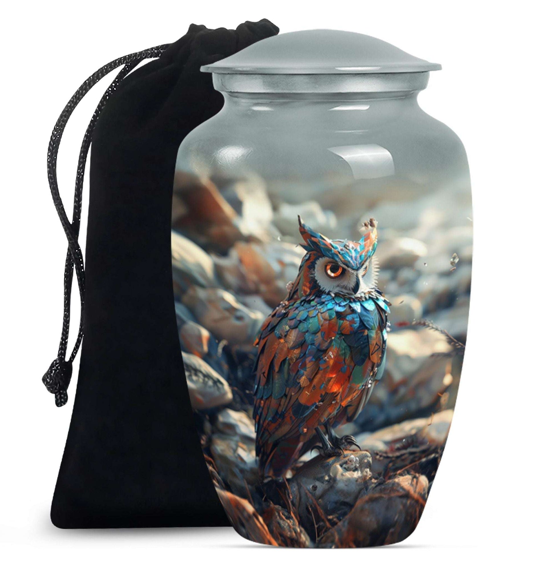 Owl Theme Large Urn 10 Inch