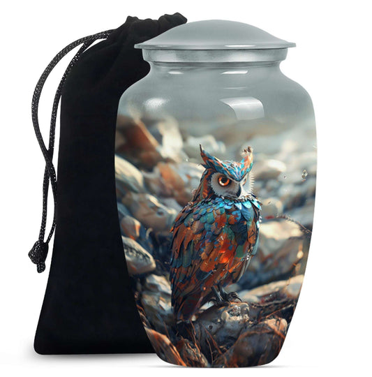 Owl Theme Large Urn 10 Inch