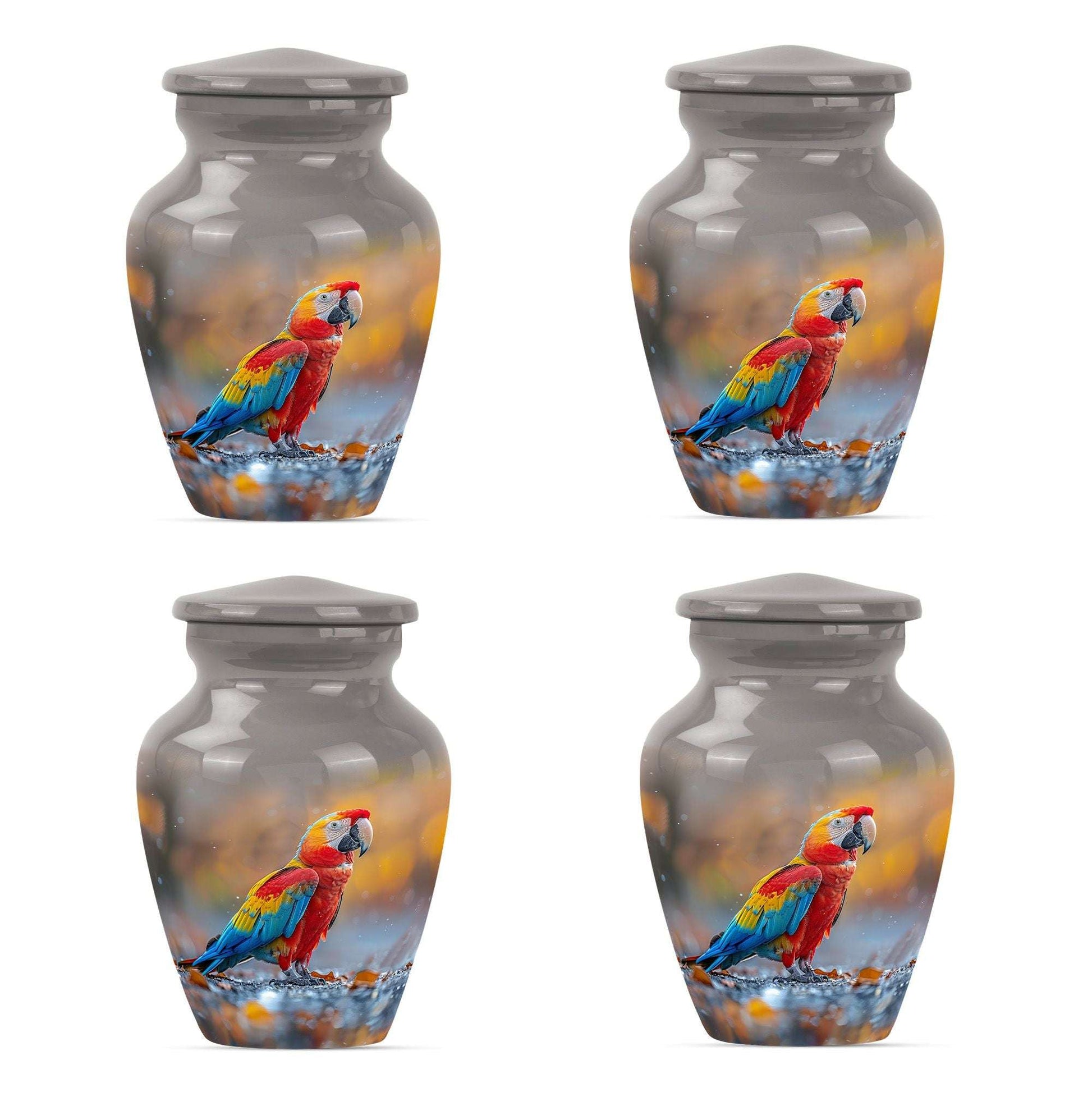 Macaw Parrot Theme 3 Inch Keepsake Pack of 4