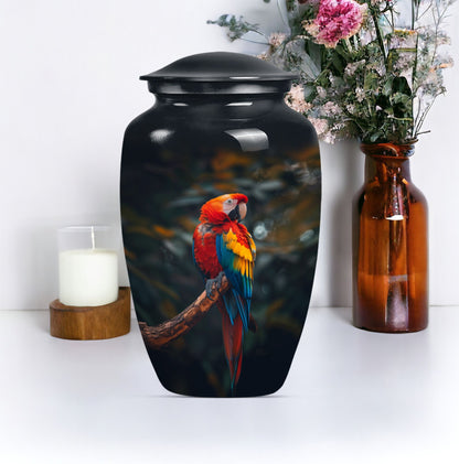 wolf howling design for cremation ashes