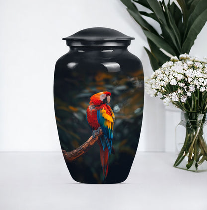 wolf howling design for cremation ashes