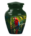 Classic Macaw Parrot Urn, for burial of cremation ashes.