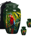 Classic Macaw Parrot Urn, for burial of cremation ashes.