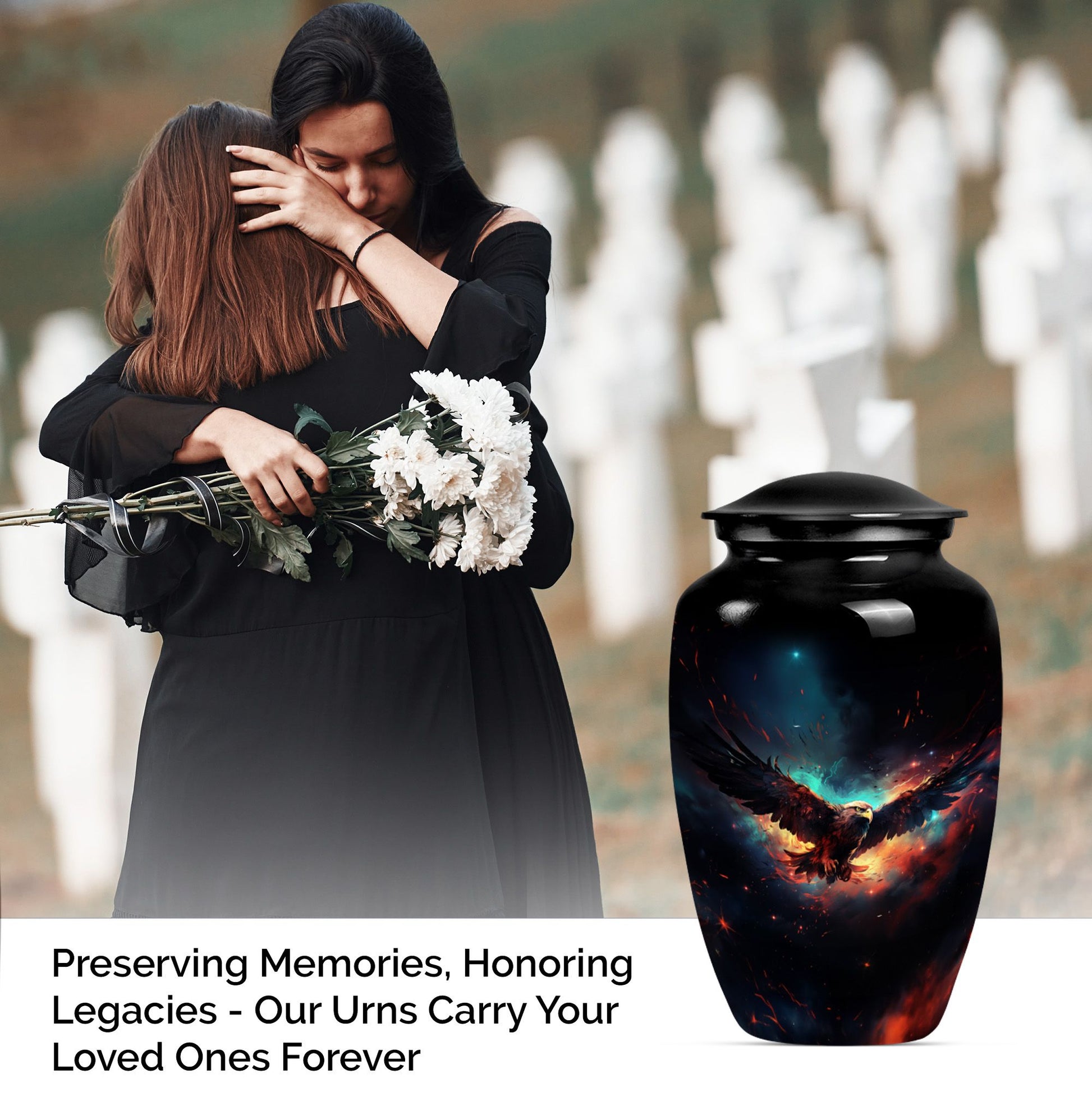 EAGLE urn for human ashes