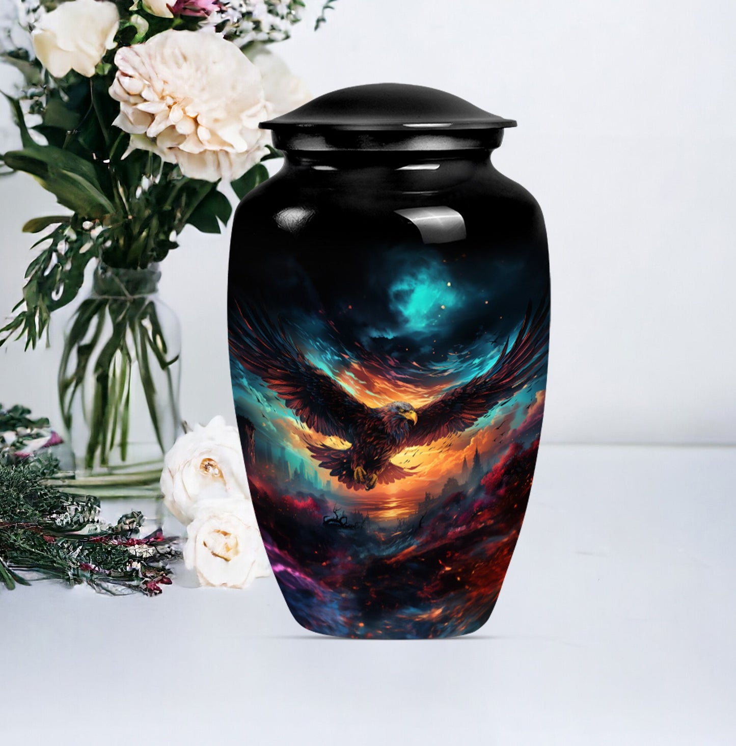  Wolf Howling design for human ashes