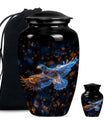 Eagle Theme Large Urn With 1 Keepsake Urn