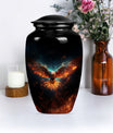 EAGLE Urn, a classic wolf howling-themed memorial urn.