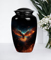 EAGLE Urn, a classic wolf howling-themed memorial urn.