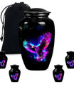 Eagle Theme Large Urn With 4 Keepsake Urn