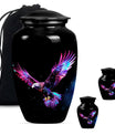 Eagle Theme Large Urn With 2 Keepsake Urn