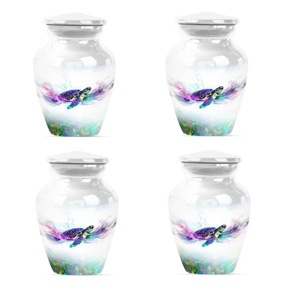 Turtle Theme 3 Inch Keepsake Pack of 4