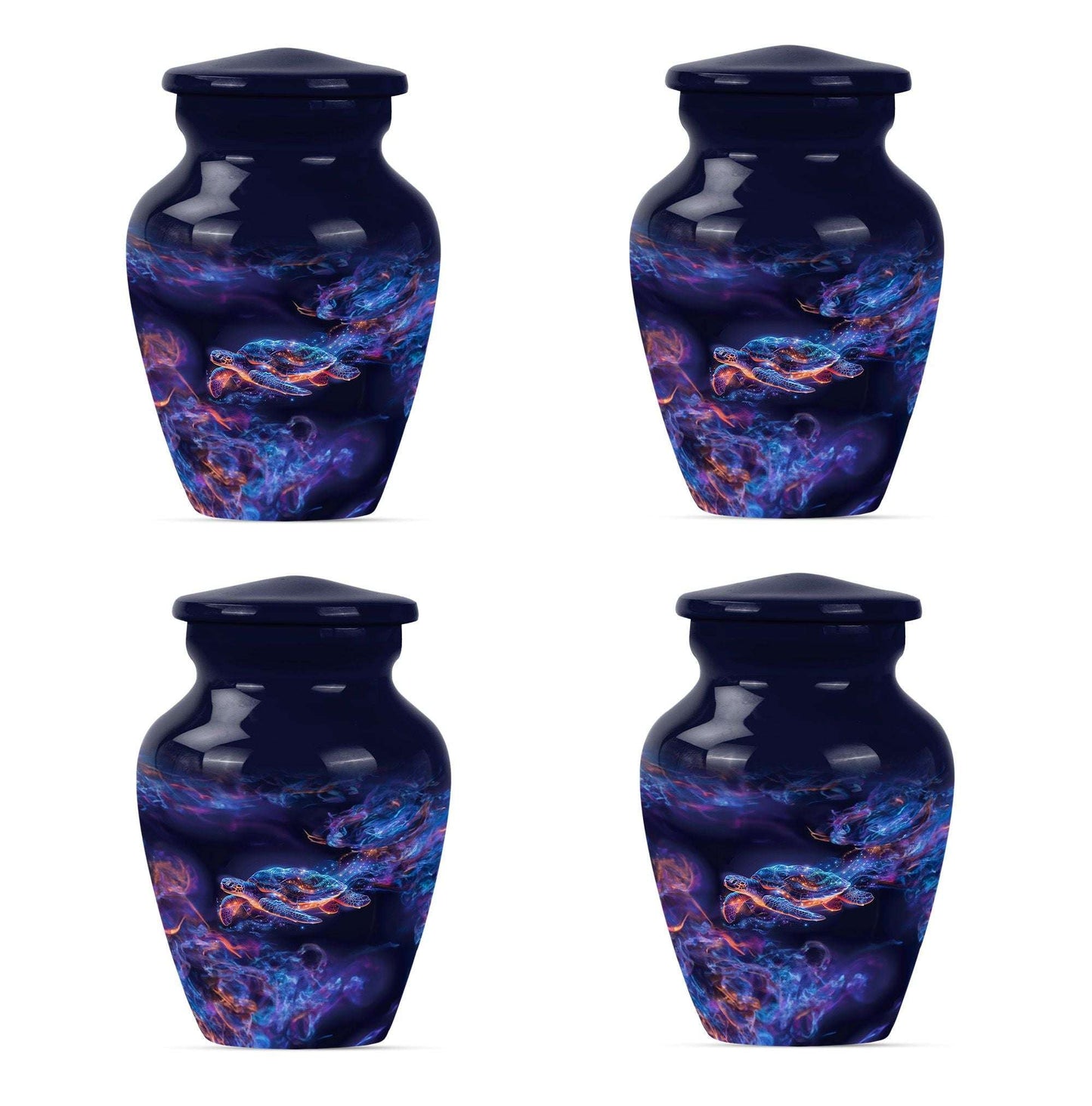 Turtle Theme 3 Inch Keepsake Pack of 4