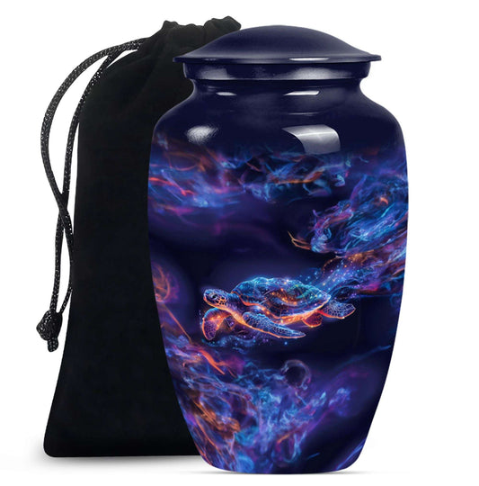 Turtle Theme Large Urn 10 Inch