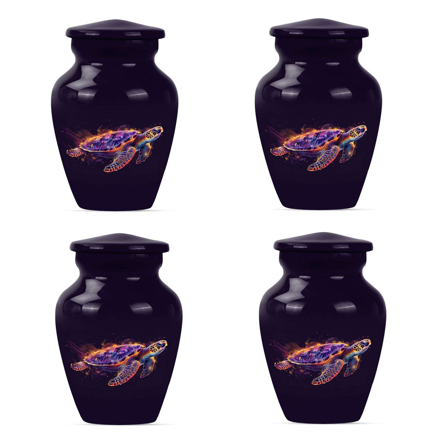 Turtle Theme 3 Inch Keepsake Pack of 4