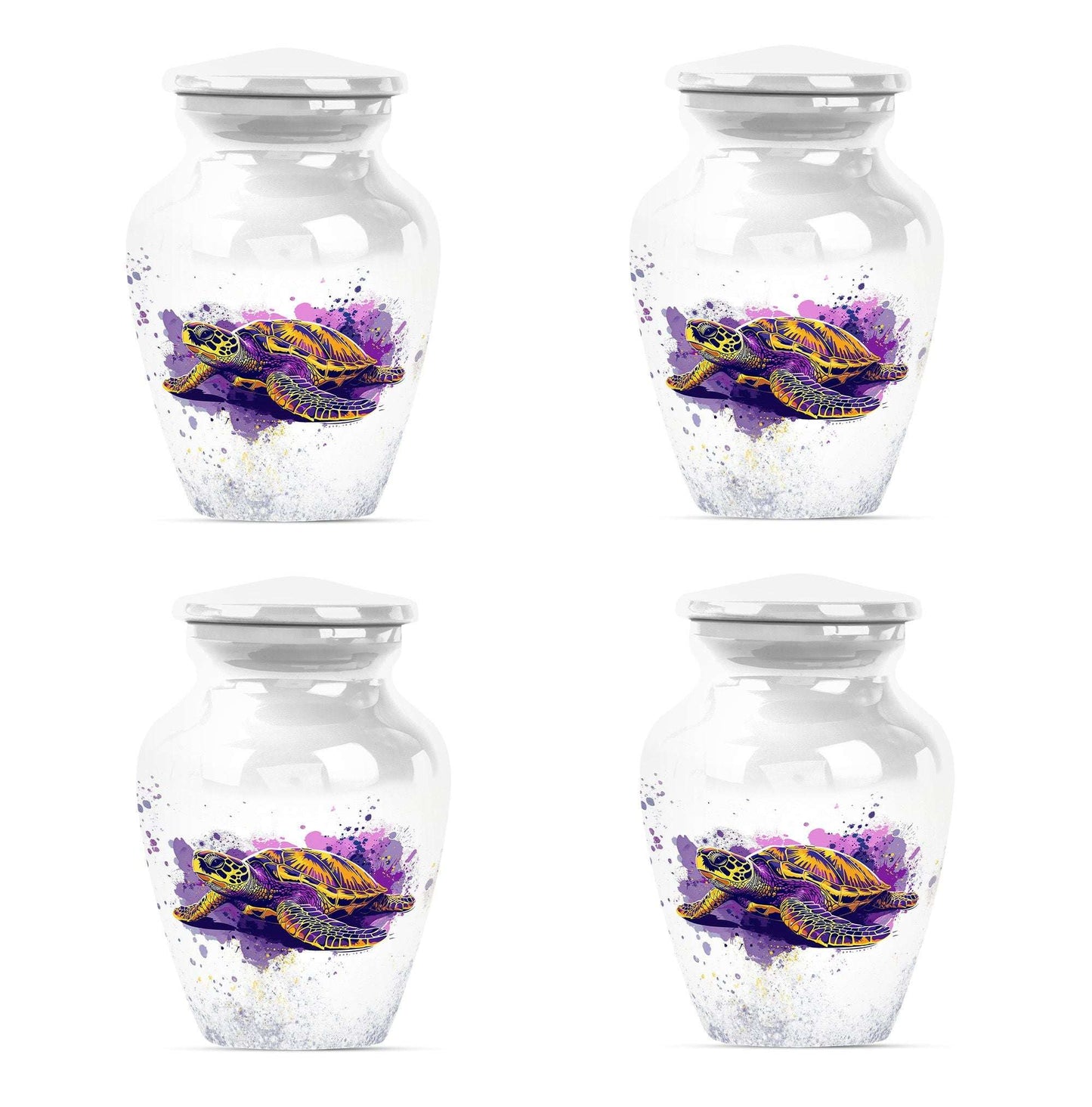 Turtle Theme 3 Inch Keepsake Pack of 4