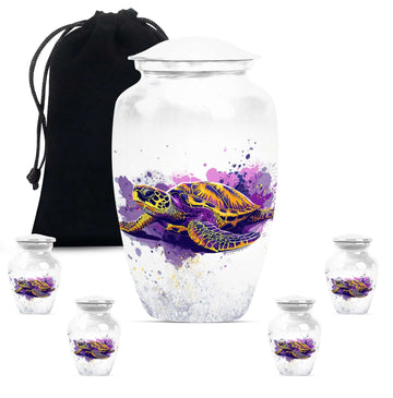 Large Urn With 4 Keepsake Urn