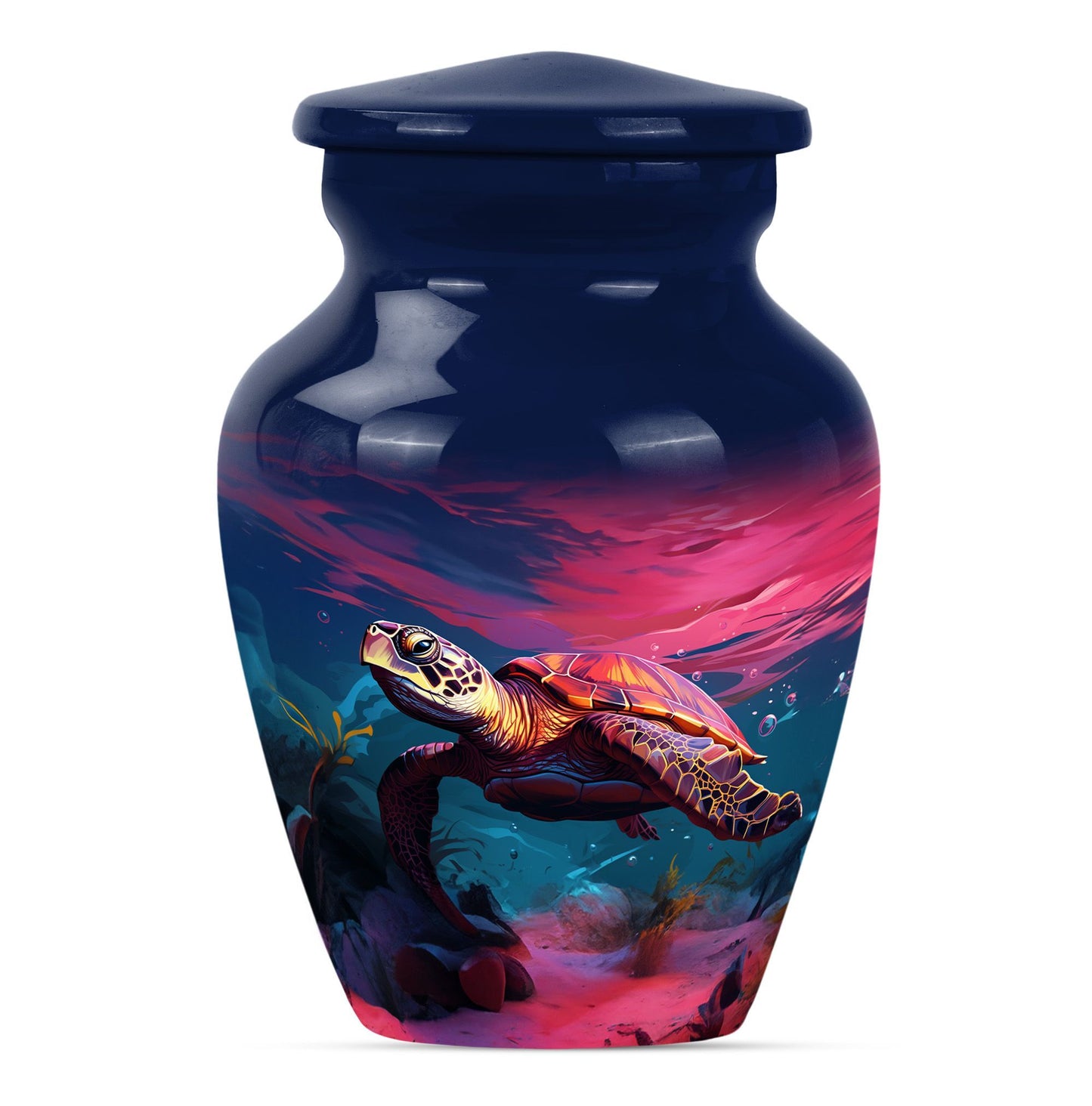  cremation urn with wolf howling theme