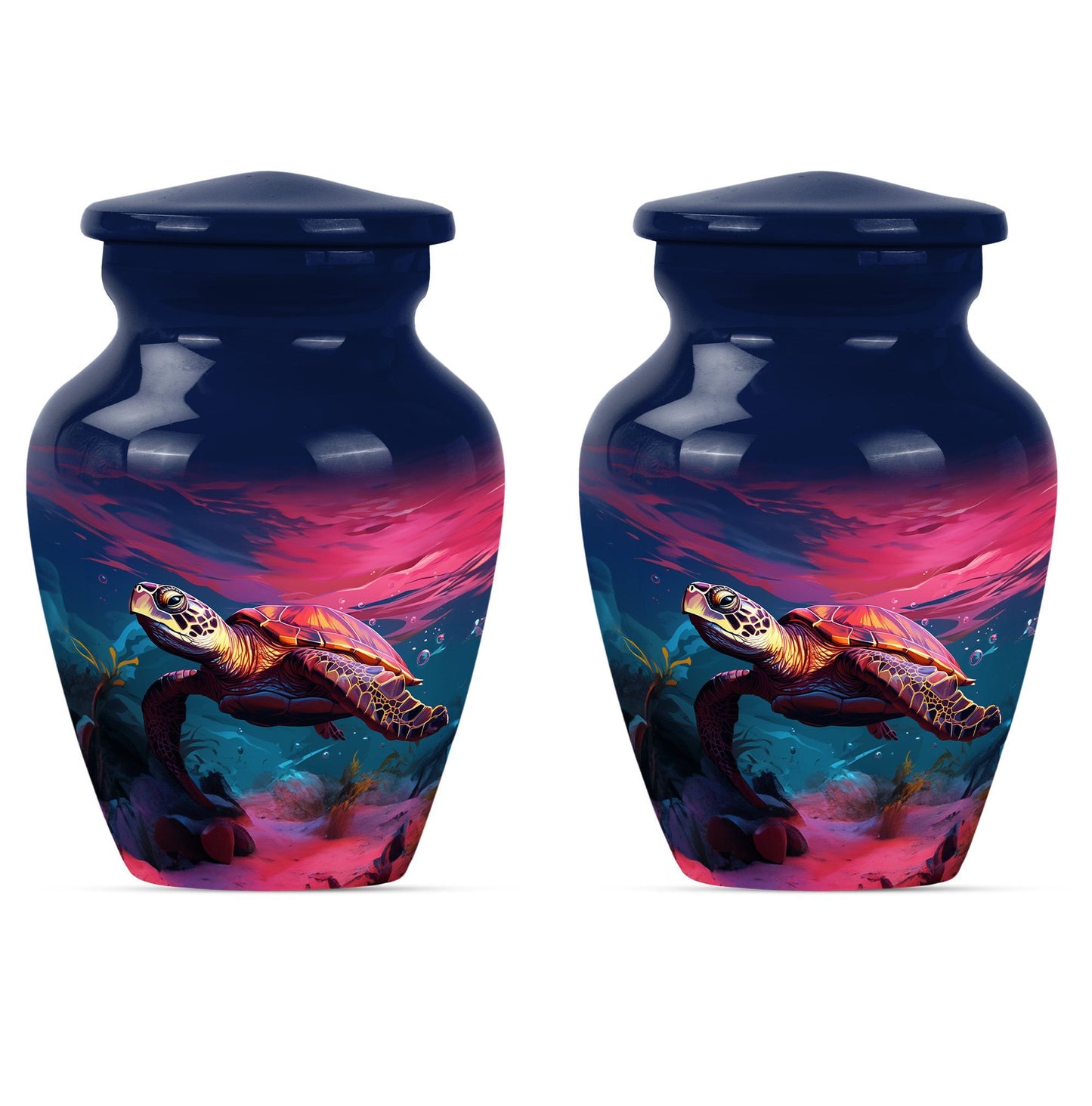  cremation urn with wolf howling theme