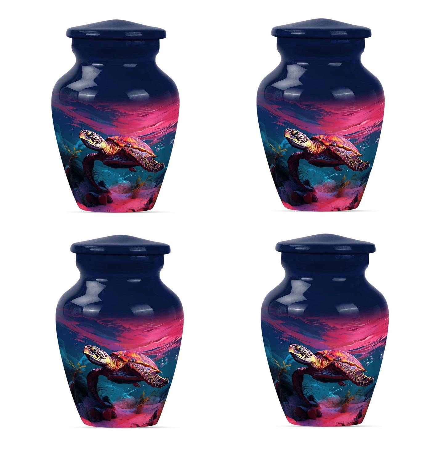  cremation urn with wolf howling theme
