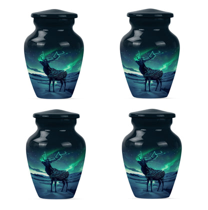 10-inch Classic Urn, Wolf Howling theme, 