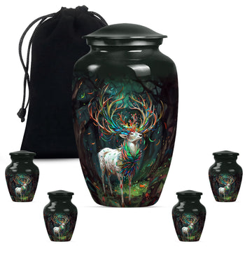 Large Urn with 4 Small Urn