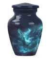 Classic 10-inch deer urn, large cremation urn for ashes.