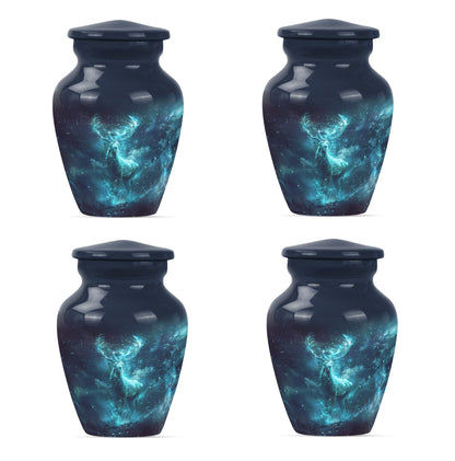 Classic 10-inch deer urn, large cremation urn for ashes.