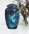 Classic 10-inch deer urn, large cremation urn for ashes.