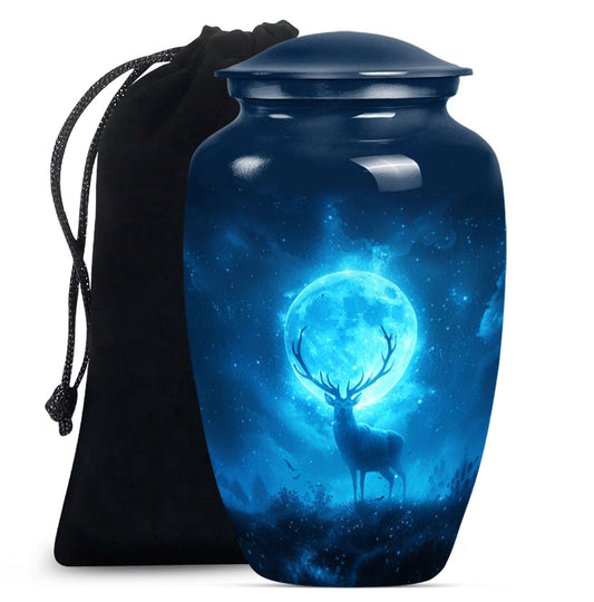 Deer Theme Large Urn 10 Inch